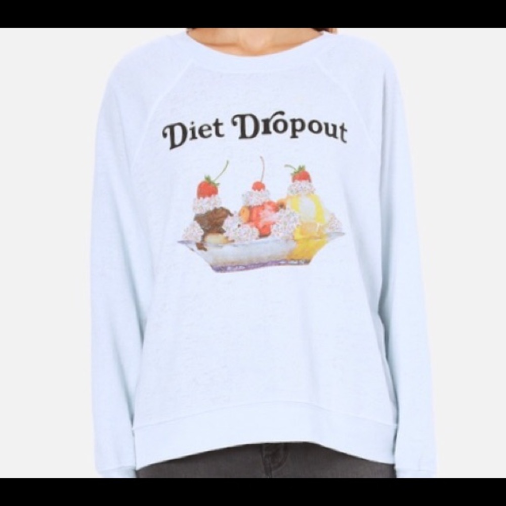 Wildfox Diet Dropout blue sweater